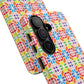 Bespattered Facade Geometric Rainbow Mosaic Tough Case