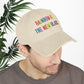 Bespattered Facade "Rainbow Is the New Black" Colorful Embroidered Distressed Dad Hat