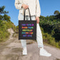 Bespattered Facade Rainbow "Recycled F*cks" Canvas Tote Bag Reusable Carryall