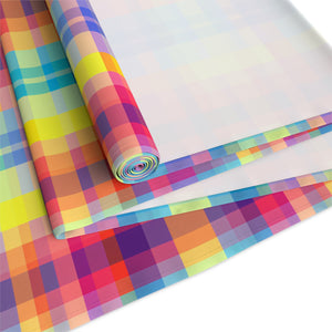 Bespattered Facade Rainbow Plaid Table Runner (2 sizes)