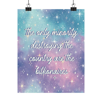 Bespattered Facade "Billionaires: The Most Dangerous Minority" Giclée Archival Matte Paper Prints