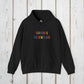 Bespattered Facade "Rainbow Is the New Black" Colorful Embroidered Unisex Heavy Blend™ Hooded Sweatshirt