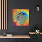 Bespattered Facade Fluid Art Abstract Painting Stretched Matte Canvas Art Prints | Multiple Sizes