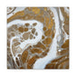 Bespattered Facade Fluid Art Abstract Painting Stretched Matte Canvas Art Prints | Multiple Sizes