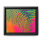 Bespattered Facade Neon Puddle Framed Canvas Art Print | 3 Frame Colors | Multiple Sizes