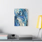 Bespattered Facade Fluid Art Abstract Painting Stretched Matte Canvas Art Prints | Multiple Sizes
