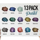 13 Color Pastel Series Pigment Powder Variety Pack