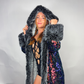 Midnight Smoke Sequin Coat