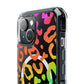 Bespattered Facade Watercolor Rainbow Leopard MagSafe Clear Impact Case
