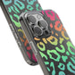 Bespattered Facade Bright Rainbow Leopard Clear Case