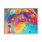 Bespattered Facade Rainbow Galaxy Framed Canvas Art Print | 3 Frame Colors | Multiple Sizes