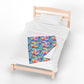Bespattered Facade Rainbow Skies Velveteen Plush Blanket | 3 Sizes