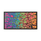 Bespattered Facade Neon Goodness Framed Canvas Art Print | 3 Frame Colors | Multiple Sizes