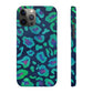 Bespattered Facade Emerald Leopard Snap Case