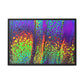Bespattered Facade Neon Lava Framed Canvas Art Print | 3 Frame Colors | Multiple Sizes