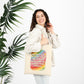 Bespattered Facade Rainbow "Toxic Trait" Canvas Tote Bag Reusable Carryall