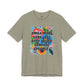 “Smile More, Care Less...” Bella Canvas Unisex Jersey Short Sleeve Tee T-Shirt