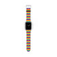 Bespattered Facade Rainbow Zig Zag Faux-Leather Smart Watch Band