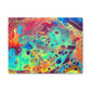 Bespattered Facade Rainbow Rings Stretched Matte Canvas Art Prints | Multiple Sizes