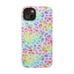 Bespattered Facade Bright Rainbow Leopard Impact-Resistant Case