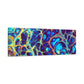 Bespattered Facade Fluid Art Abstract Painting Stretched Matte Canvas Art Prints | Multiple Sizes