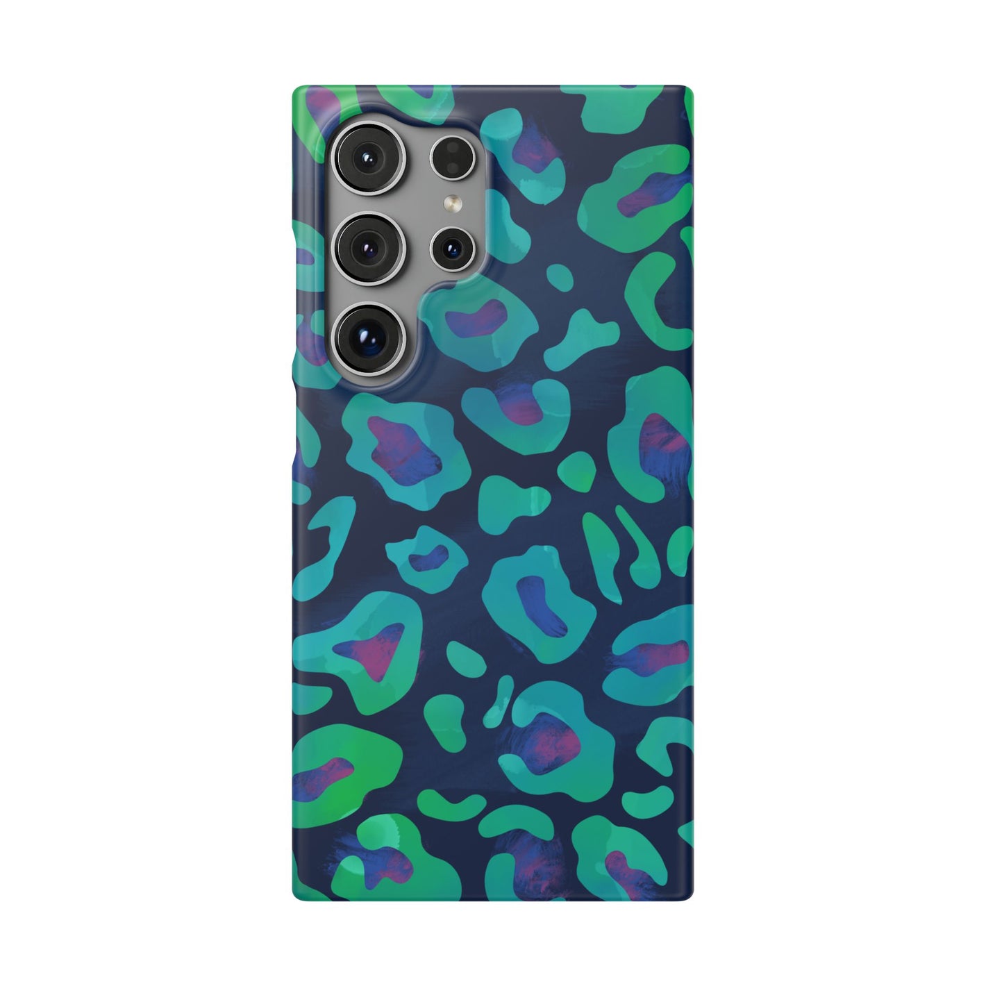 Bespattered Facade Emerald Leopard Snap Case