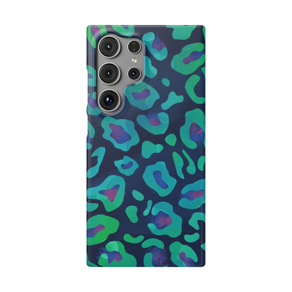 Bespattered Facade Emerald Leopard Snap Case