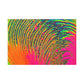 Bespattered Facade Neon Puddle Stretched Matte Canvas Art Prints | Multiple Sizes