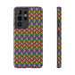 Bespattered Facade Rainbow Chevron Tiles Impact-Resistant Case