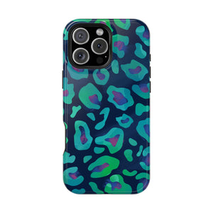 Bespattered Facade Emerald Leopard MagSafe Tough Case