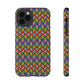 Bespattered Facade Rainbow Chevron Tiles Impact-Resistant Case
