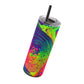 Bespattered Facade Tasty Neons Maars Maker Skinny Matte Tumbler 20oz