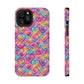 Bespattered Facade Rainbow Graffiti Hearts Impact-Resistant Case