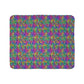 Bespattered Facade Candy Coated Neon Leopard Fleece Sherpa Blanket | 2 Colors & Sizes
