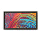 Bespattered Facade Rainbow Rings Framed Canvas Art Print | 3 Frame Colors | Multiple Sizes