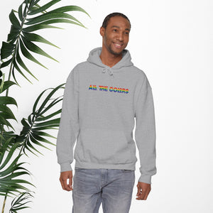 Bespattered Facade "All the Colors" Rainbow Embroidered Unisex Heavy Blend™ Hooded Sweatshirt