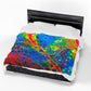 Bespattered Facade Rainbow Velveteen Plush Blanket | 3 Sizes