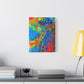 Bespattered Facade Fluid Art Abstract Painting Stretched Matte Canvas Art Prints | Multiple Sizes