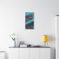 Bespattered Facade Fluid Art Abstract Painting Stretched Matte Canvas Art Prints | Multiple Sizes