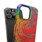 Bespattered Facade Rainbow Vortex Impact-Resistant Case
