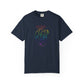 Bespattered Facade Rainbow Heart Line Art Premium Unisex Comfort Colors Garment Dyed 100% Cotton T-Shirt