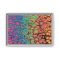 Bespattered Facade Neon Goodness Framed Canvas Art Print | 3 Frame Colors | Multiple Sizes