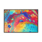 Bespattered Facade Rainbow Galaxy Framed Canvas Art Print | 3 Frame Colors | Multiple Sizes