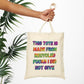 Bespattered Facade Rainbow "Recycled F*cks" Canvas Tote Bag Reusable Carryall