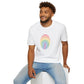 Bespattered Facade Rainbow Fingerprint Unisex Softstyle T-Shirt