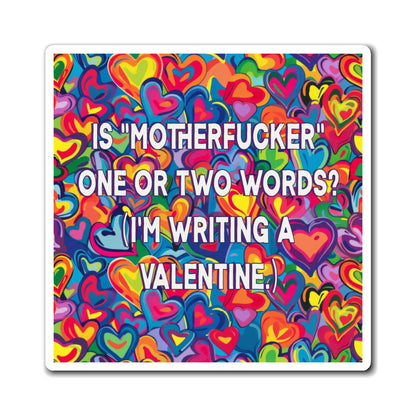 Bespattered Facade "Writing a Valentine" Refrigerator Magnet