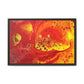 Bespattered Facade Flamin' Hot Framed Canvas Art Print | 3 Frame Colors | Multiple Sizes