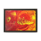 Bespattered Facade Flamin' Hot Framed Canvas Art Print | 3 Frame Colors | Multiple Sizes