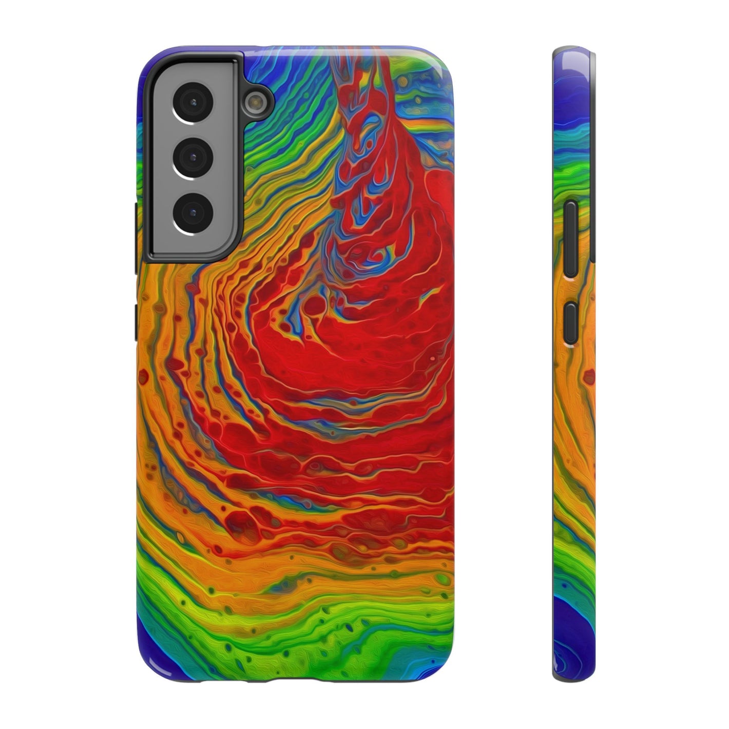 Bespattered Facade Rainbow Vortex Impact-Resistant Case