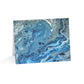 Bespattered Facade Blue Marble Greeting Cards | Sets of 1, 10, 30, or 50
